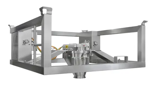 Frewitt Milling Machine Fluidization Discharge System Prevents Bridge Formation Installation (1)